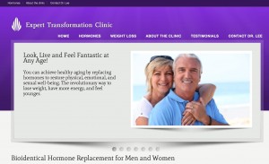 Screenshot of Expert Transformation Clinic website